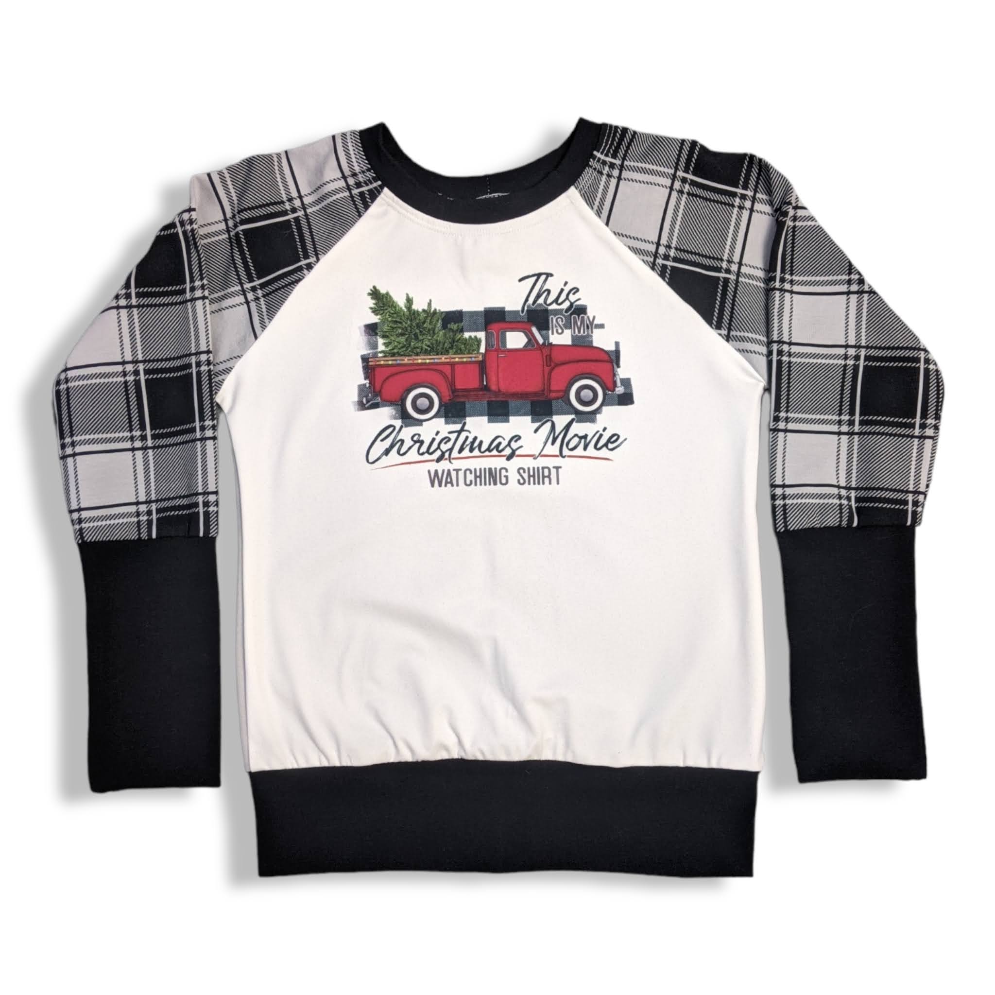 3-6T My Christmas Movie Raglan Shirt