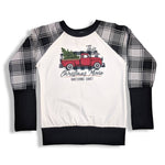 Load image into Gallery viewer, 3-6T My Christmas Movie Raglan Shirt
