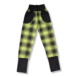 8-12Y Green Plaid Joggers