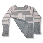 Load image into Gallery viewer, 3-6T Polar Bears with Triangles Pocket Pullover
