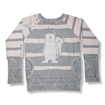 Load image into Gallery viewer, 3-6T Polar Bears with Triangles Pocket Pullover
