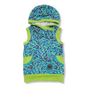 3-6T Go With the Flow Green Hooded Tank