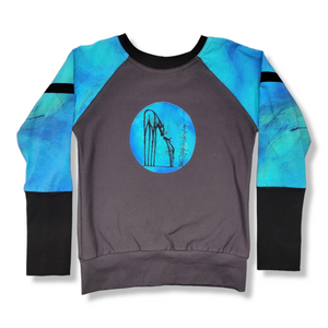6-9Y LFA Blue Caribou Grey/Black Pullover