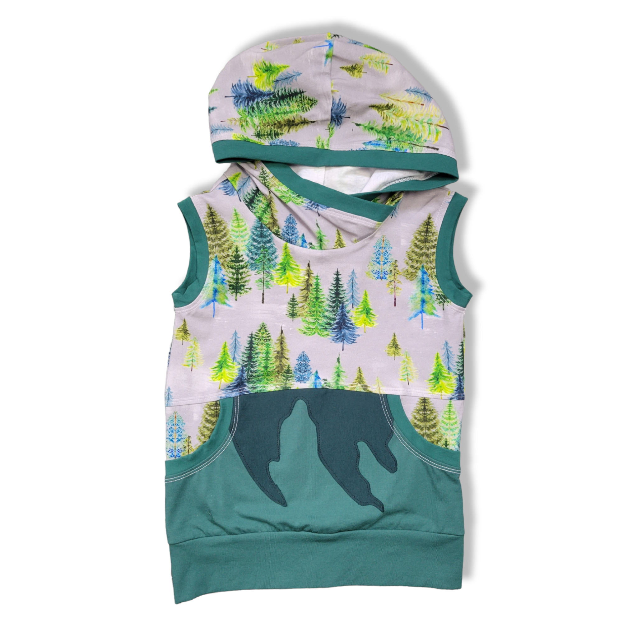 6-9Y Trees Spruce Mountains Hooded Tank