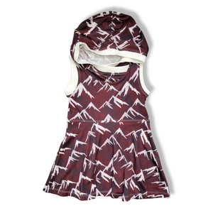 6-9Y Red Mountains Hooded Dress Shirt
