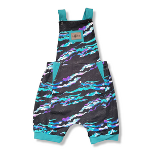 5T Northern Lights Foxes Teal with Tag Romper