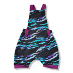 Load image into Gallery viewer, 5T North Lights Fox Purple Romper
