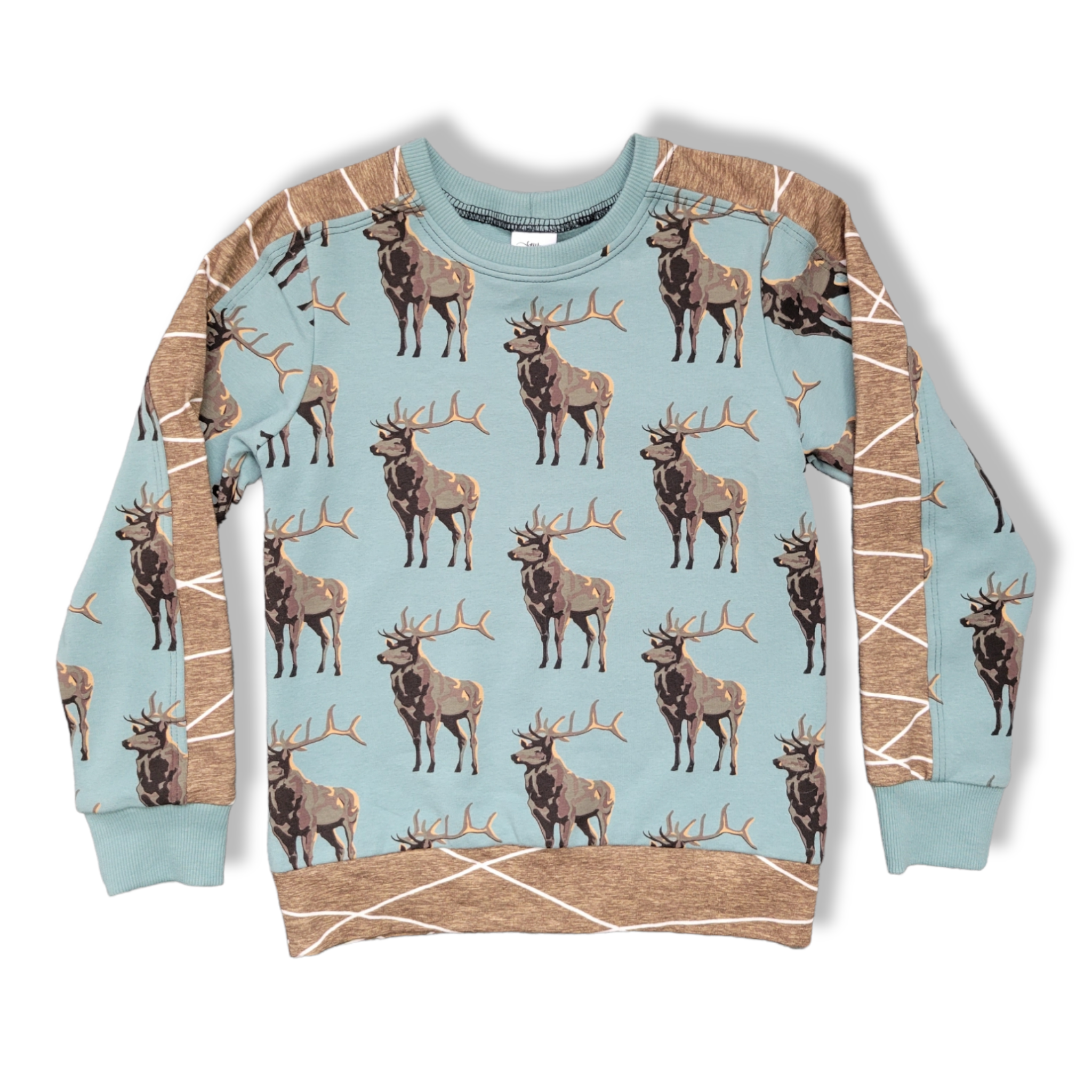 5t Blue Deer Pullover w/ Brown Band