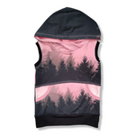 Load image into Gallery viewer, 3-6T pink trees hooded tank

