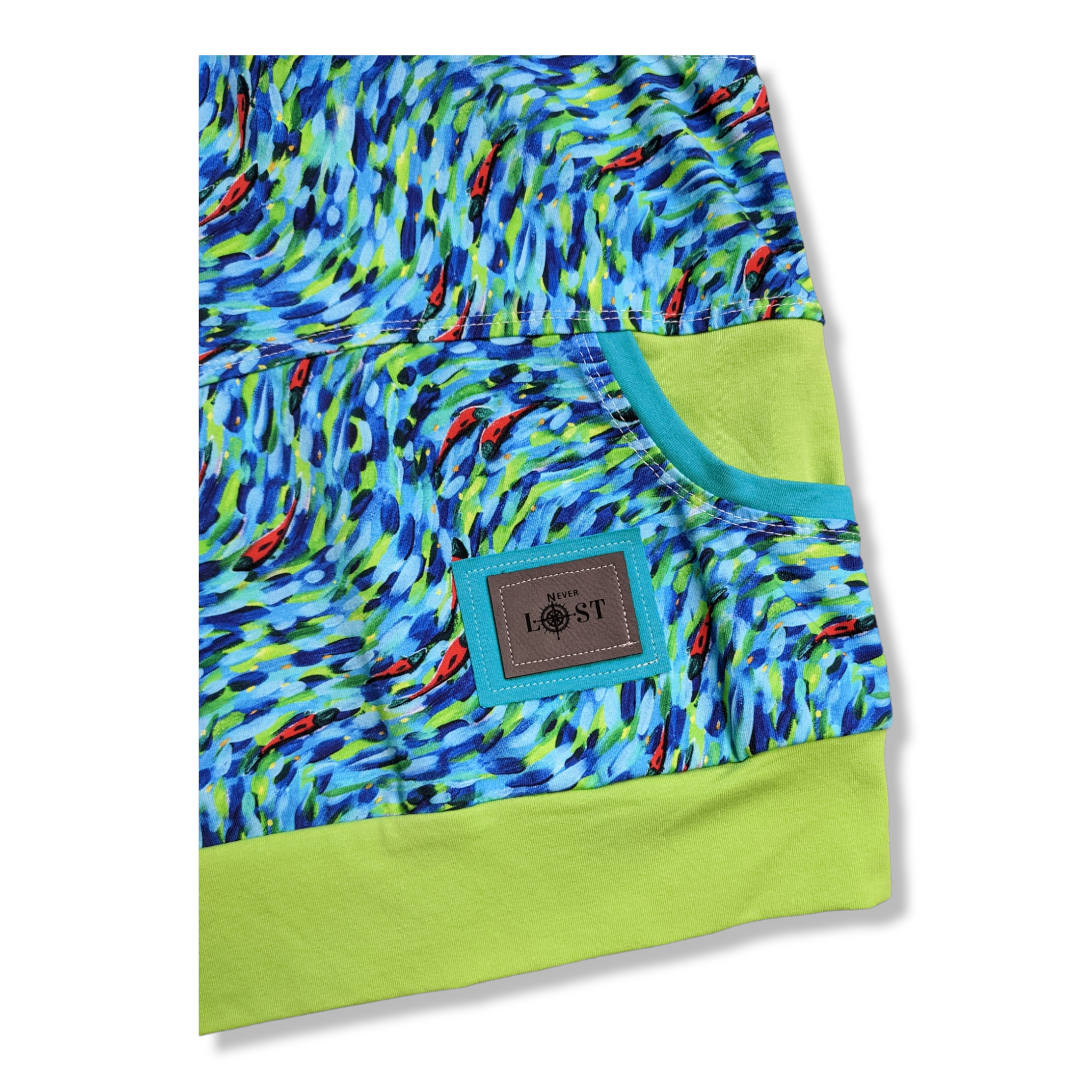 3-6T Salmon Flow Never Lost Hooded Tank