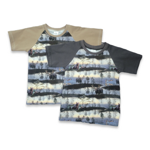 4T Tan Moose/Bear Raglan