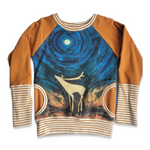 Load image into Gallery viewer, 6-9Y Caribou Caramel Stripe Pullover
