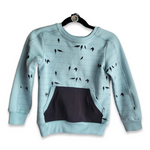 Load image into Gallery viewer, 3T Blue Bird Pullover with Pocket
