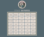 Load image into Gallery viewer, 5T Red Unicorn Strap Romper
